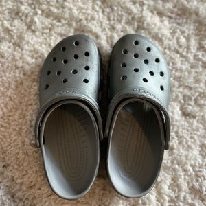 Silver Crocs
